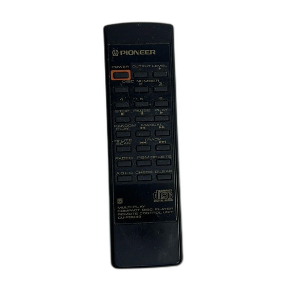 Pioneer CU-PD048 Multi-Play Disc Player Remote Control - Picture 1 of 3